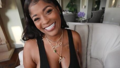 Video Sweetheart Ebony Jayla Page Fucks With A Hard Black Cock